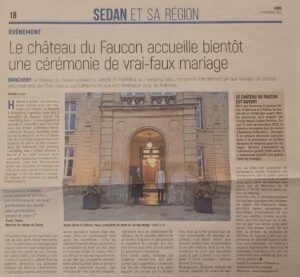 Le chateau du Faucon cérémonie vrai-faux mariage